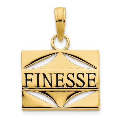 14K Gelbgold Anhänger „FINESSE“ mit Epoxidharz