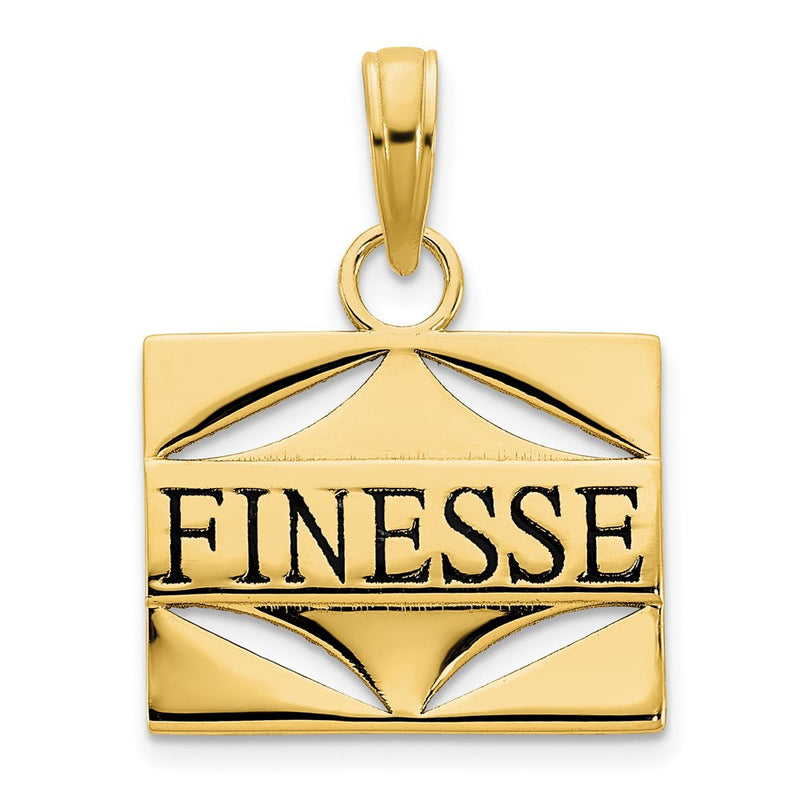 14K Gelbgold Anhänger „FINESSE“ mit Epoxidharz