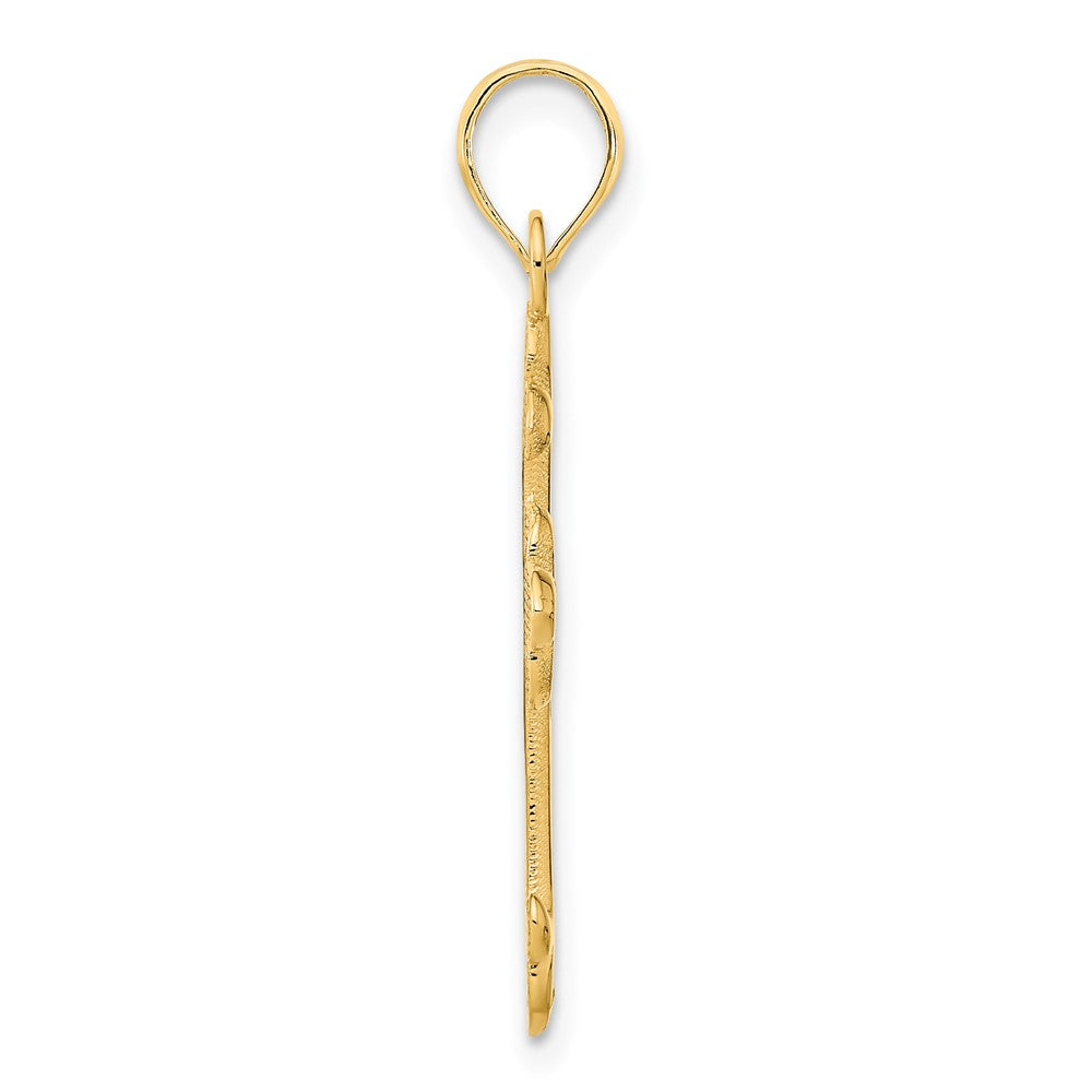 14K Gelbgold Kreuz-Anhänger „SPECIAL MOTHER" mit Epoxidharz
