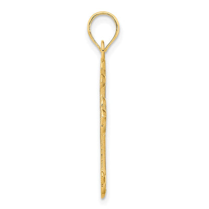 14K Gelbgold Kreuz-Anhänger „SPECIAL MOTHER" mit Epoxidharz