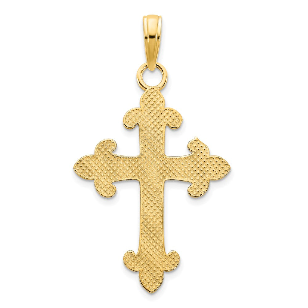 14K Gelbgold Kreuz-Anhänger „SPECIAL MOTHER" mit Epoxidharz