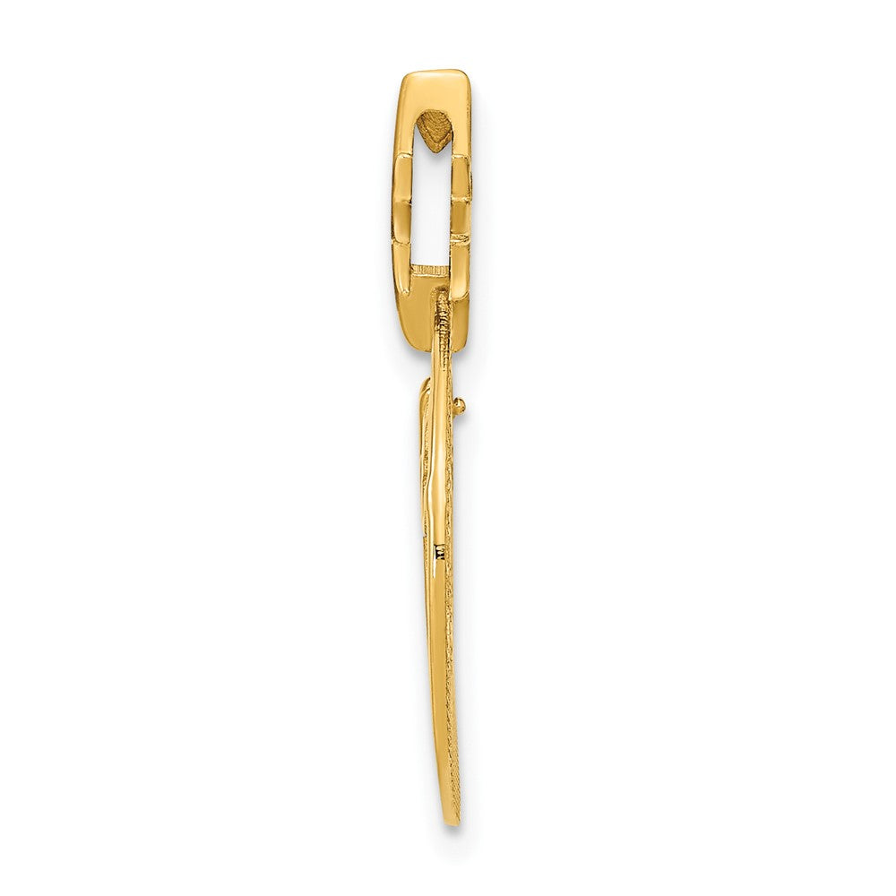 14K Gelbgold Poliert Drei Wise Herren North Stern Anhänger