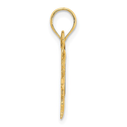 14K Gelbgold Epoxy „ICH LIEBE MEINEN SONNENSCHEIN“ Sonnen-Anhänger