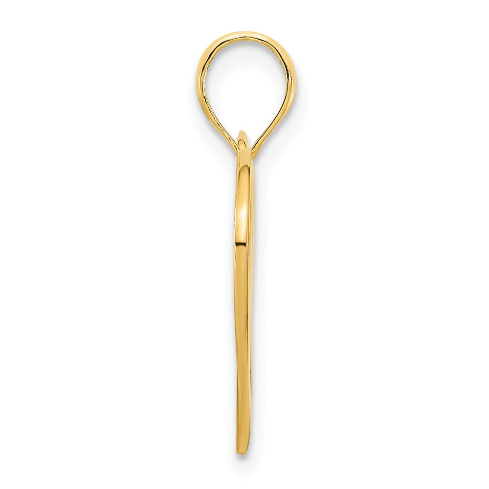 14K Gelbgold Fancy Herz-Anhänger