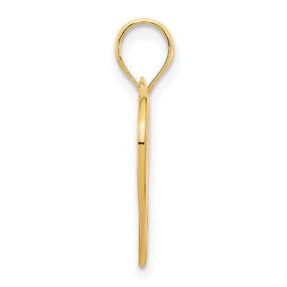 14K Gelbgold Fancy Herz-Anhänger