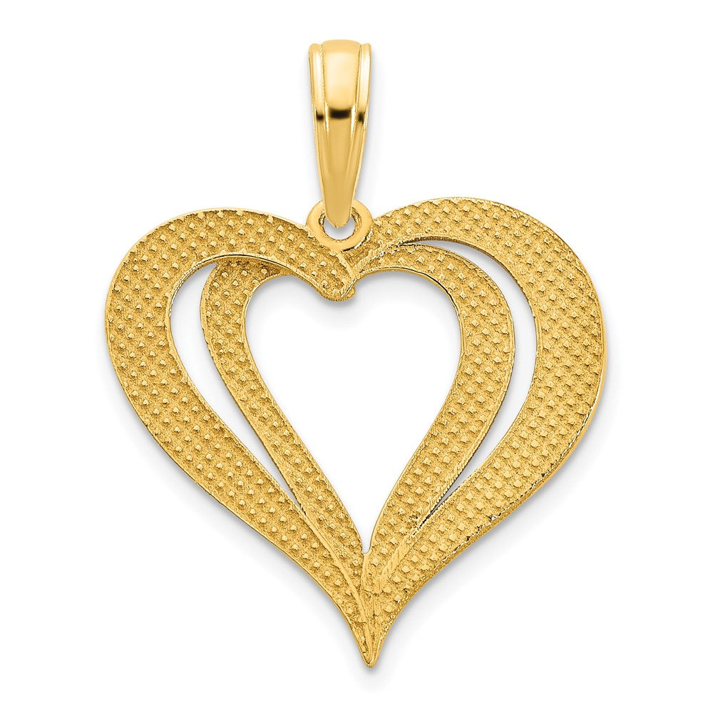 14K Gelbgold Fancy Herz-Anhänger