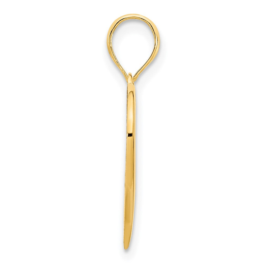 14K Gelbgold Fancy-Herz-Anhänger