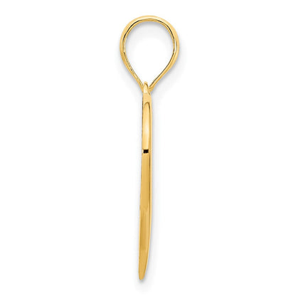 14K Gelbgold Fancy-Herz-Anhänger