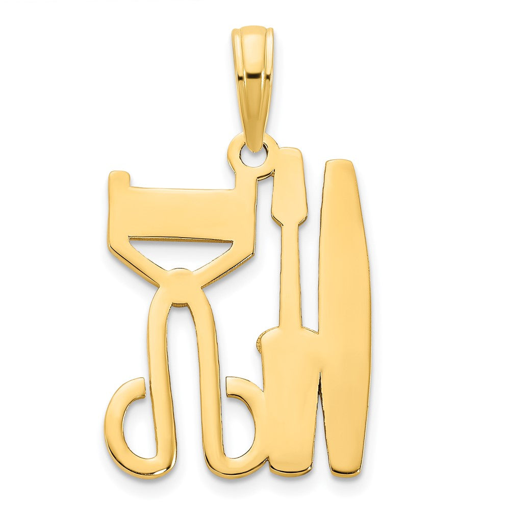 14K Gelbgold Kosmetik-Anhänger
