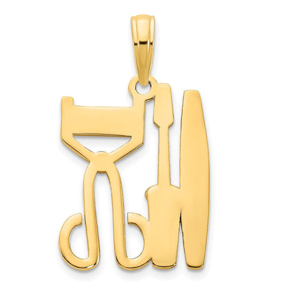 14K Gelbgold Kosmetik-Anhänger