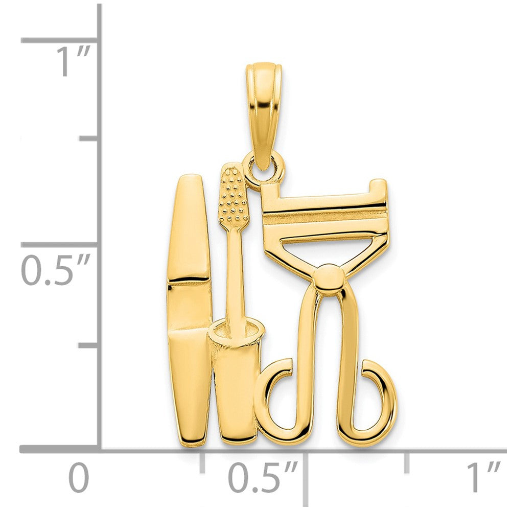 14K Gelbgold Kosmetik-Anhänger