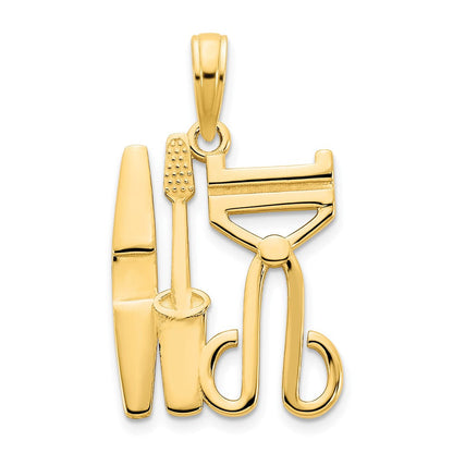 14K Gelbgold Kosmetik-Anhänger