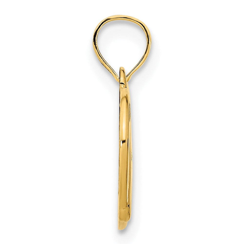 14K Gelbgold Brezel-Anhänger
