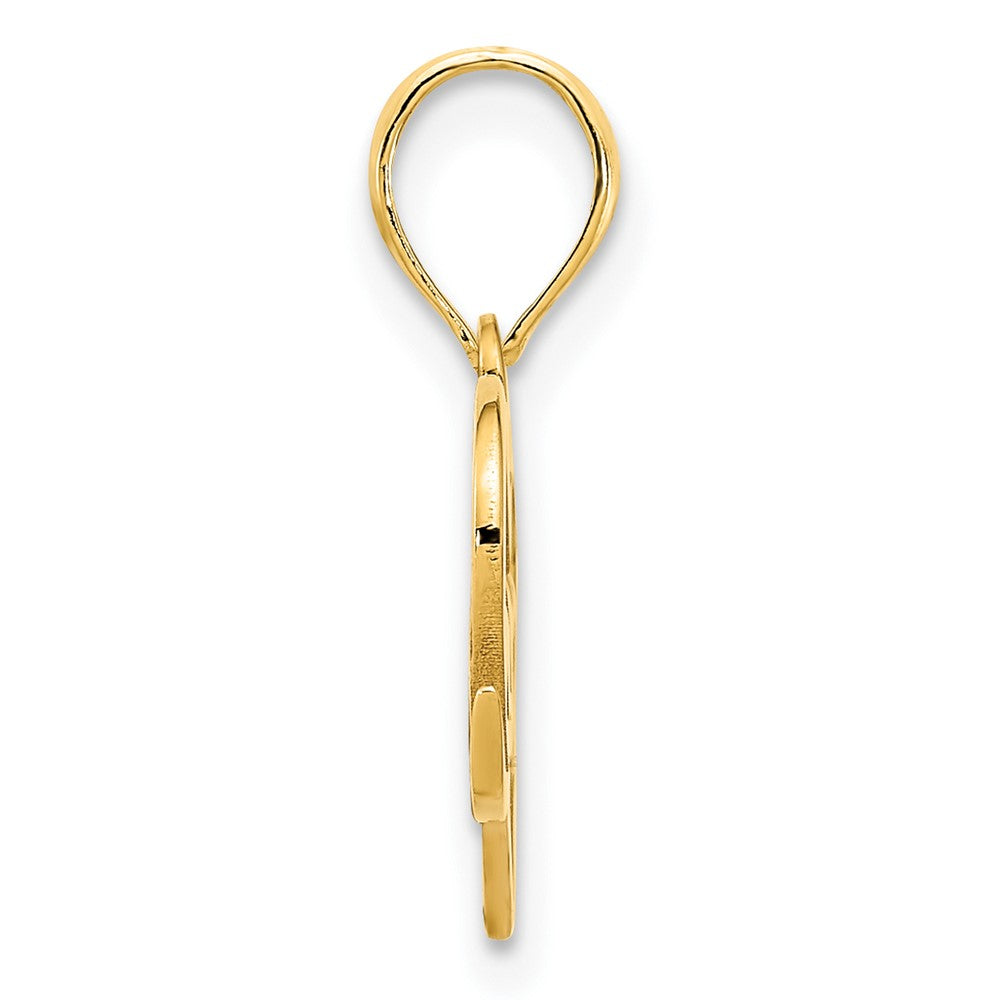 14K Gelbgold LOVE-Herz-Anhänger