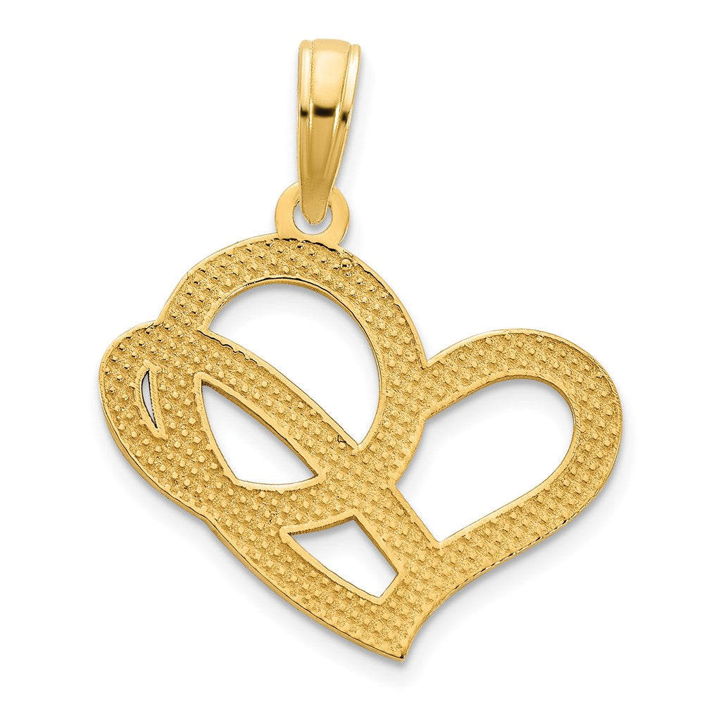 14K Gelbgold LOVE-Herz-Anhänger