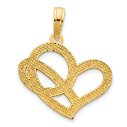 14K Gelbgold LOVE-Herz-Anhänger