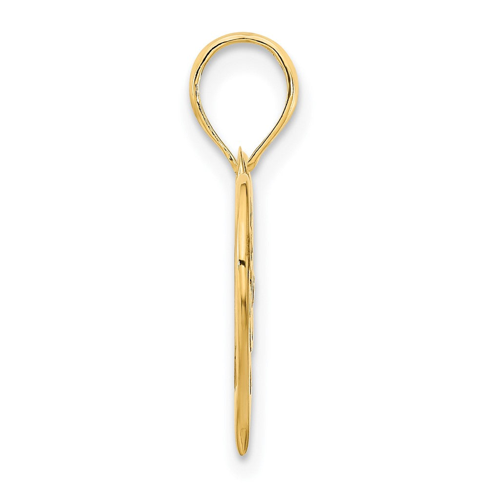 14K Gelbgold Mama Herz Anhänger