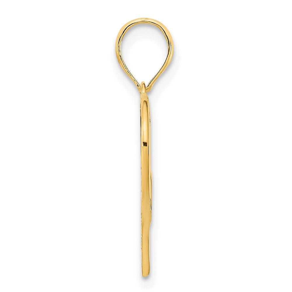 14K Gelbgold Fancy Herz-Anhänger