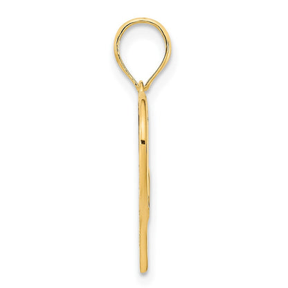 14K Gelbgold Fancy Herz-Anhänger