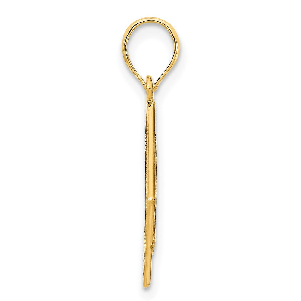 14K Gelbgold Fancy Keltischer Knoten Anhänger