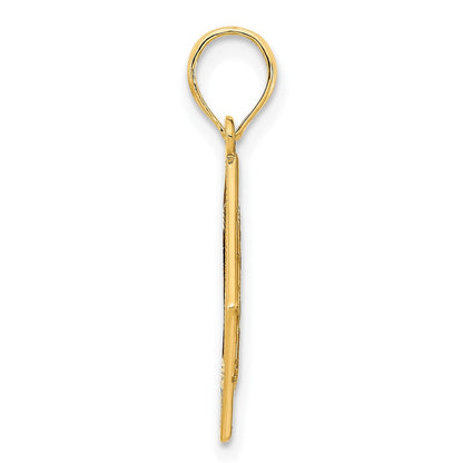 14K Gelbgold Fancy Keltischer Knoten Anhänger