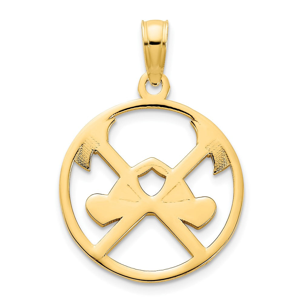 14K Gelbgold Feuerwehrmann-Anhänger