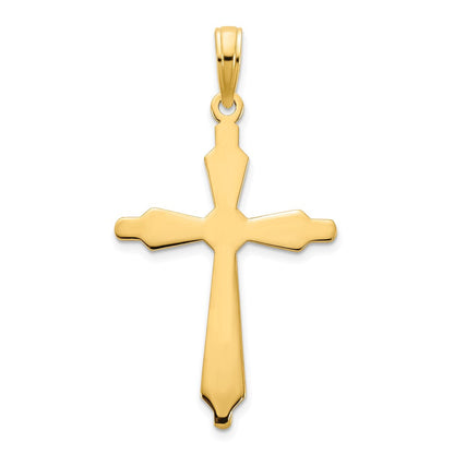 14K Gelbgold Fancy-Kreuz-Anhänger
