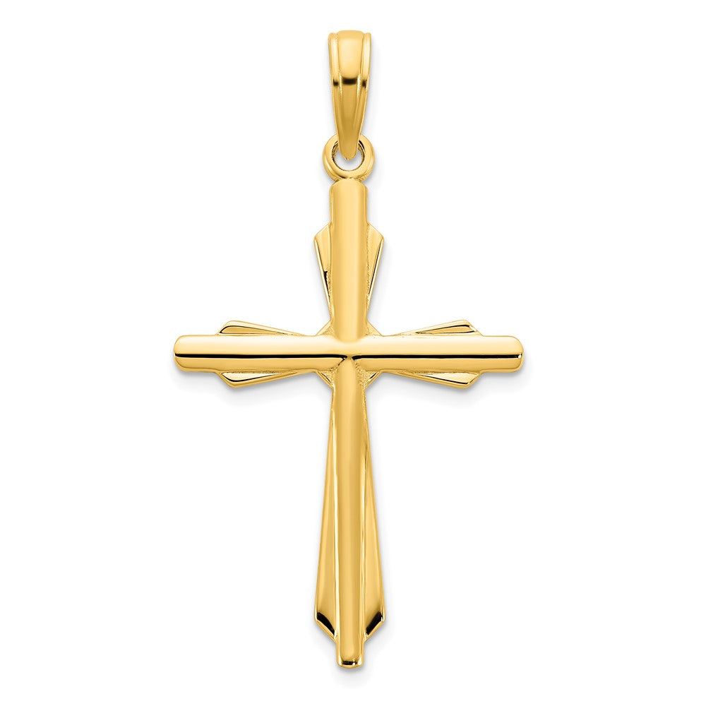 14K Gelbgold Fancy-Kreuz-Anhänger