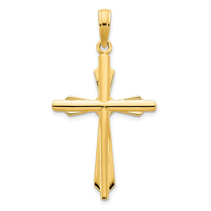 14K Gelbgold Fancy-Kreuz-Anhänger