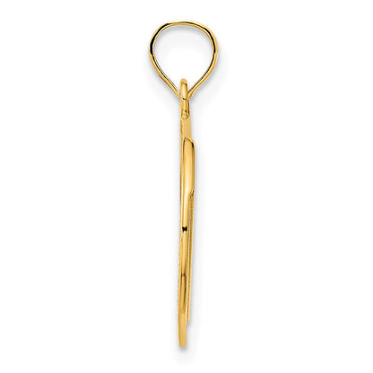 14K Gelbgold Anhänger "CHILL" mit Epoxidharz