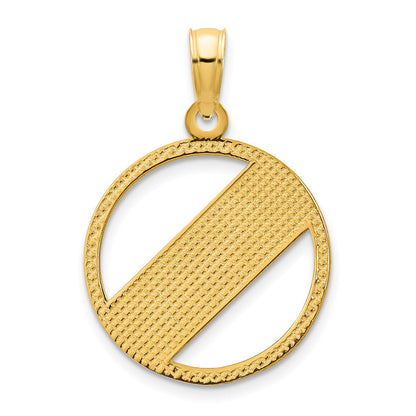 14K Gelbgold Anhänger "CHILL" mit Epoxidharz