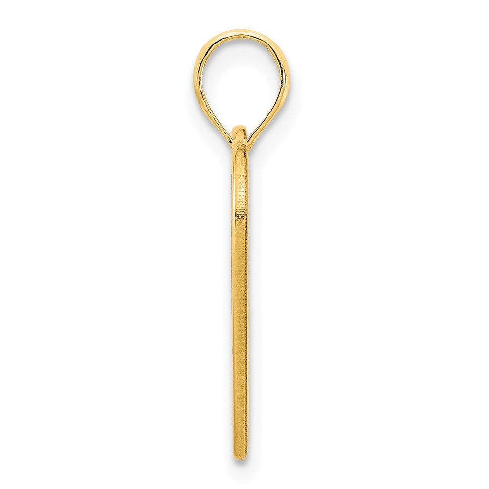 14K Gelbgold Fancy-Herz-Anhänger