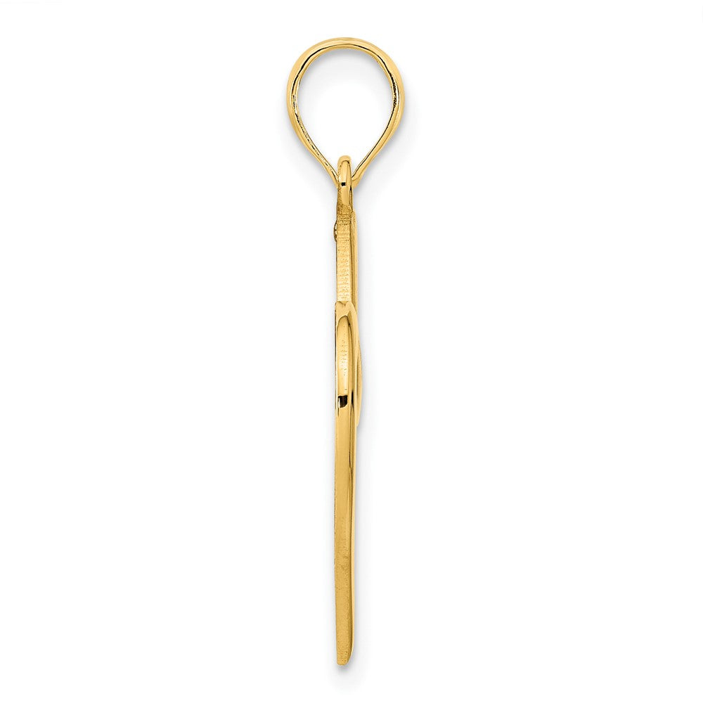 14K Gelbgold Fancy-Herz-Anhänger