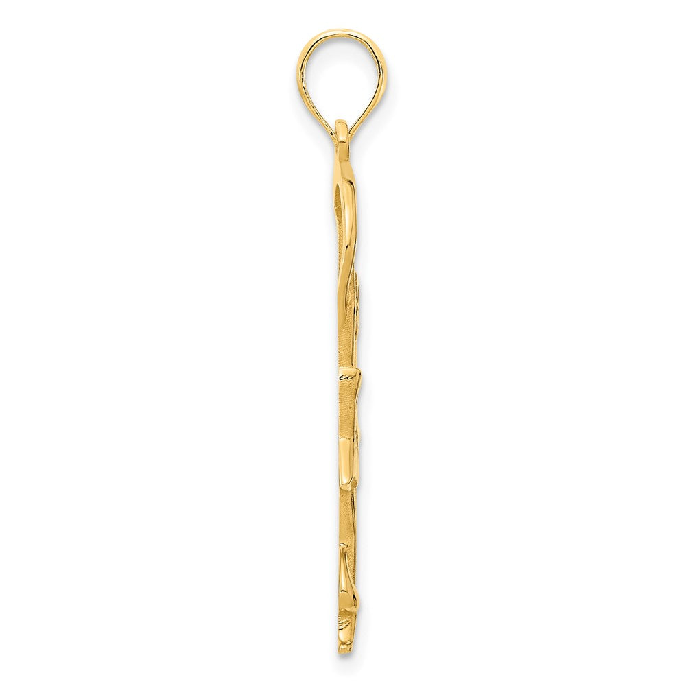 14K Gelbgold Anhänger „Turnerin mit Band