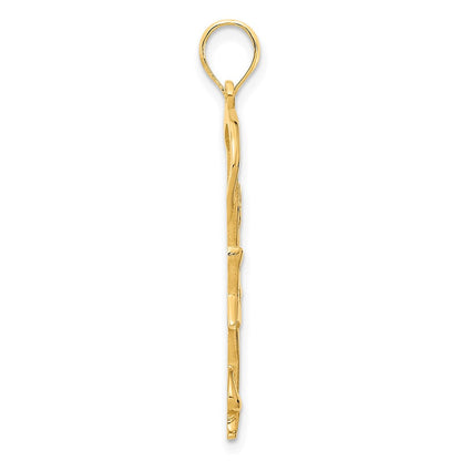 14K Gelbgold Anhänger „Turnerin mit Band