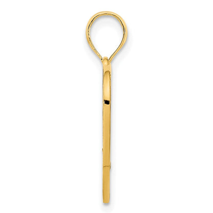 14K Gelbgold Fancy-Herz-Anhänger