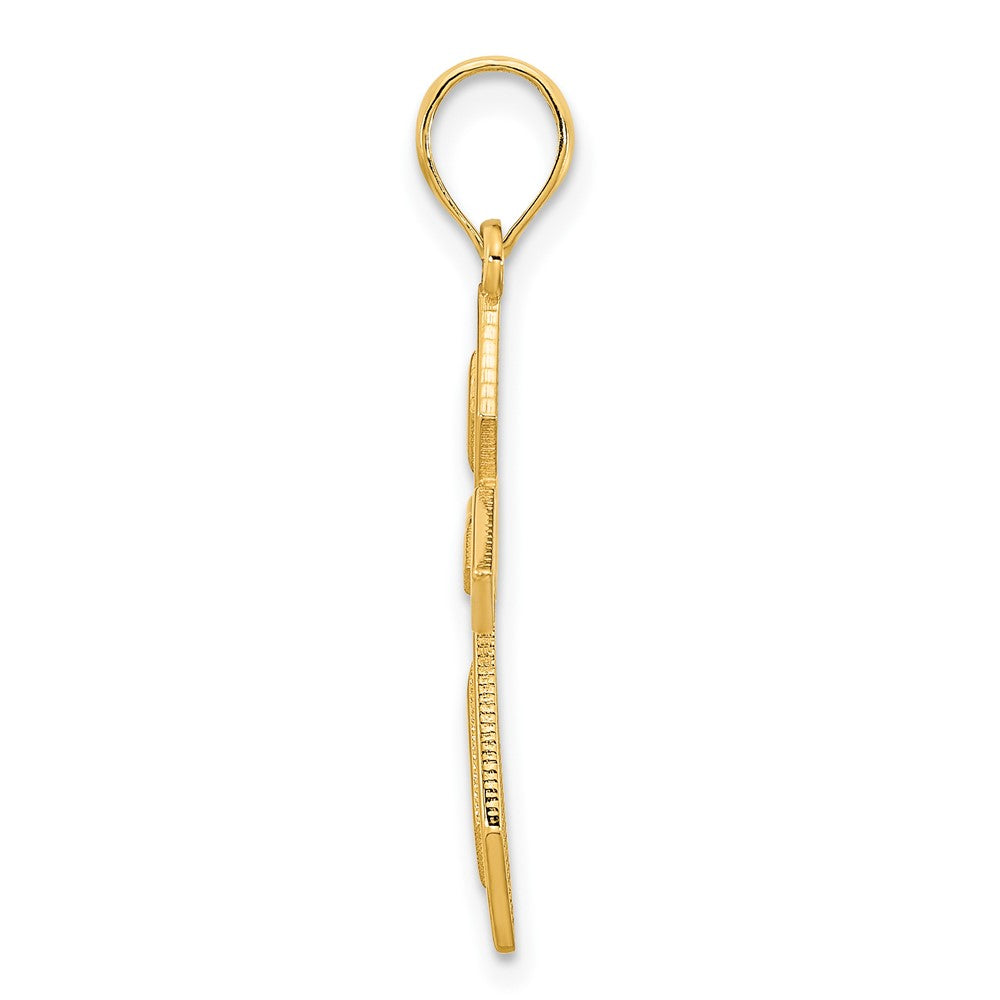 14K Gelbgold Passion-Kreuz-Anhänger