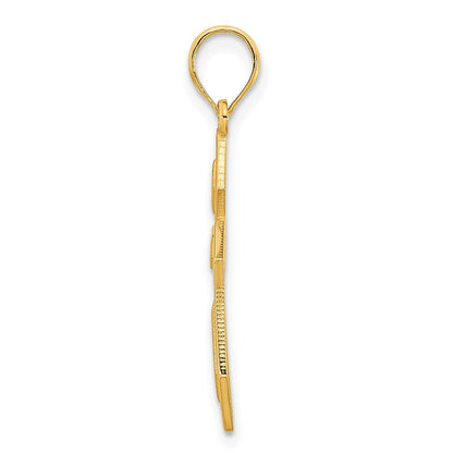 14K Gelbgold Passion-Kreuz-Anhänger