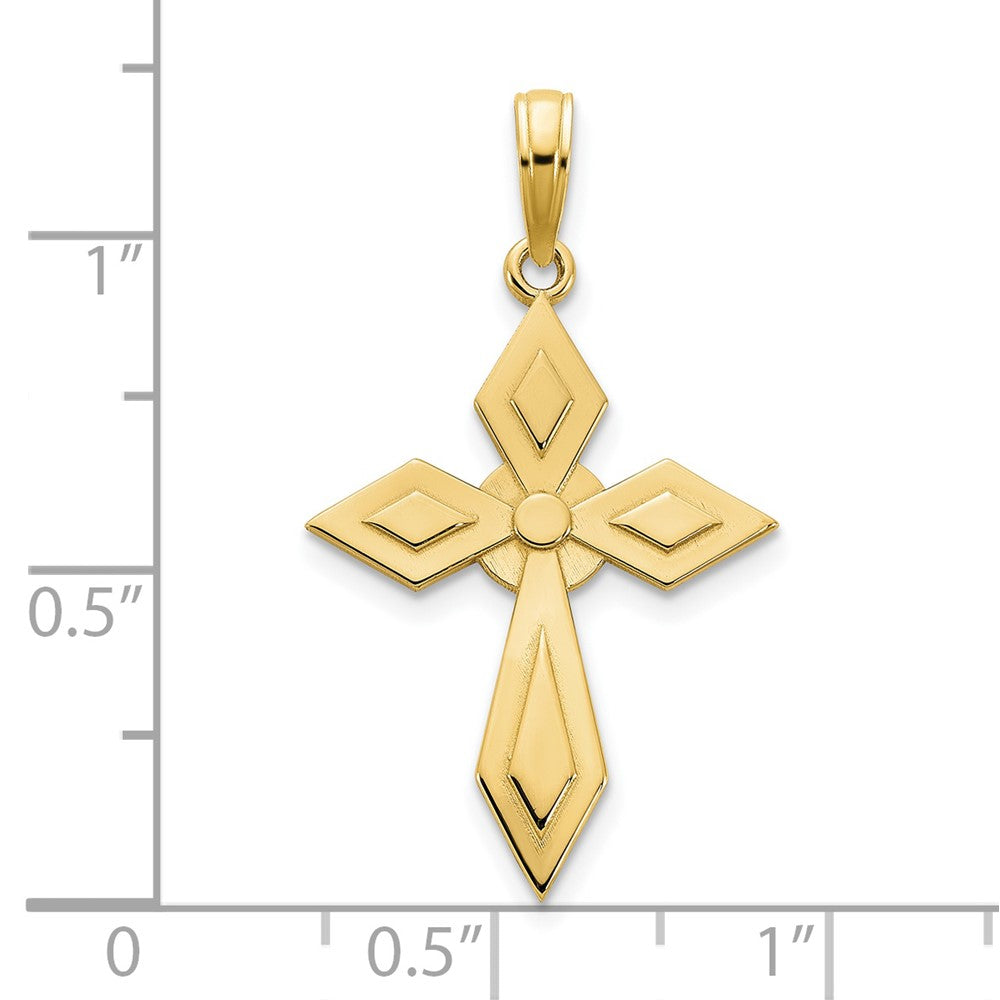 14K Gelbgold Passion-Kreuz-Anhänger