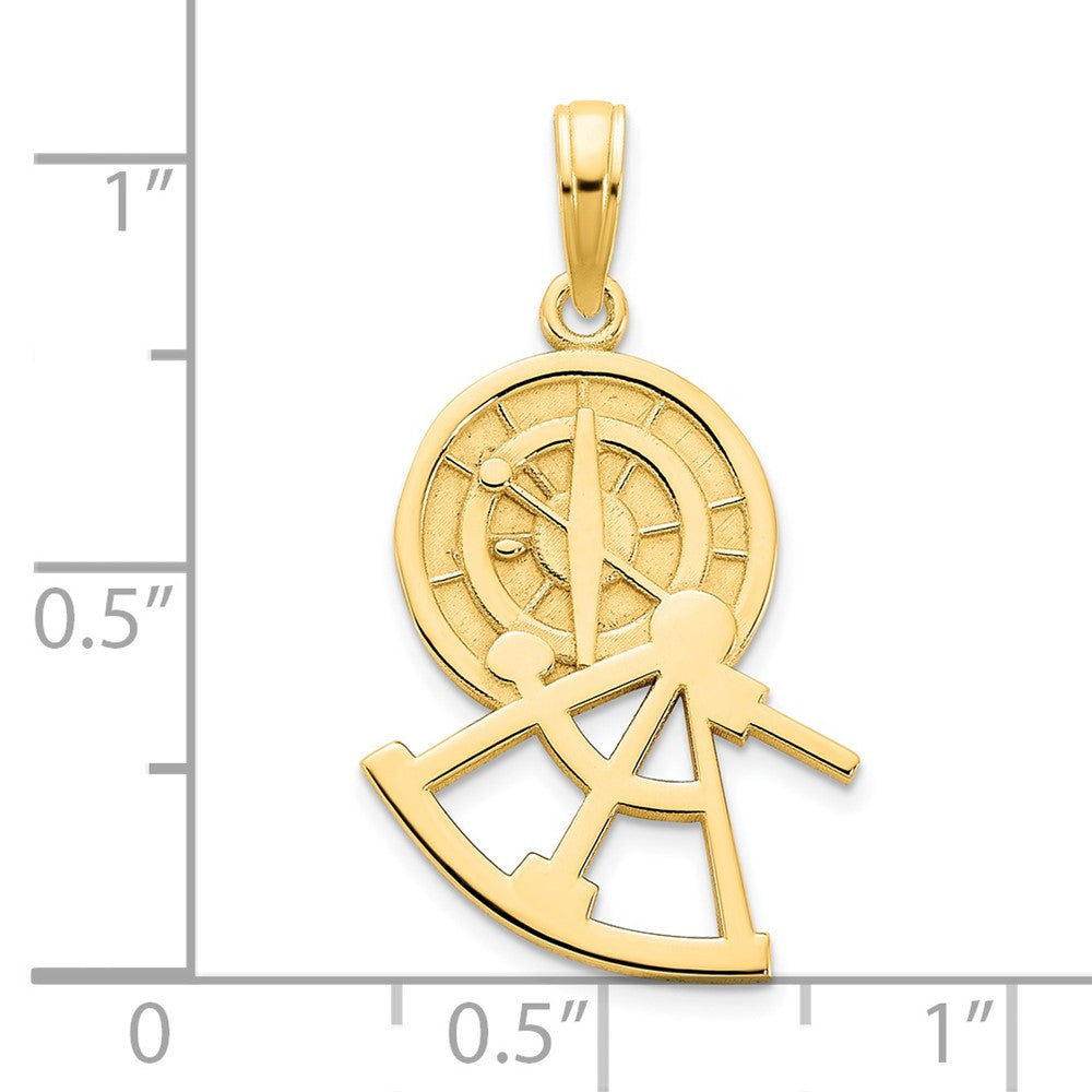 14K Gelbgold Kompass-Anhänger