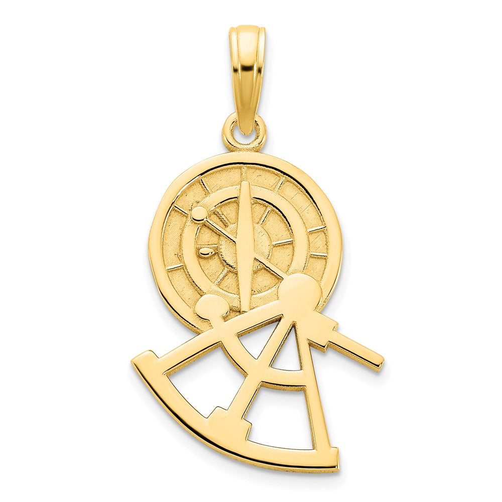 14K Gelbgold Kompass-Anhänger