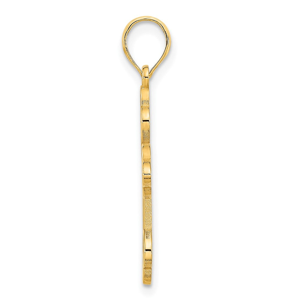 14K Gelbgold Kreuz-Charm