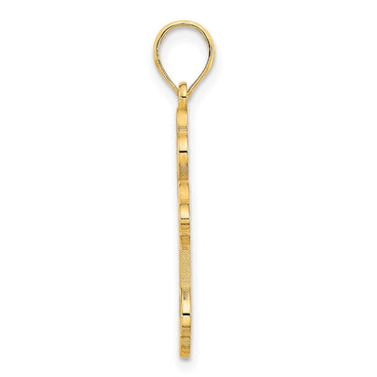 14K Gelbgold Kreuz-Charm