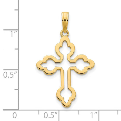 14K Gelbgold Kreuz-Charm