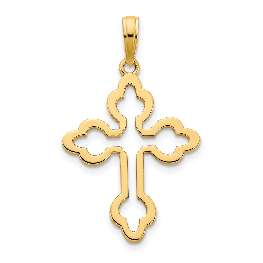 14K Gelbgold Kreuz-Charm