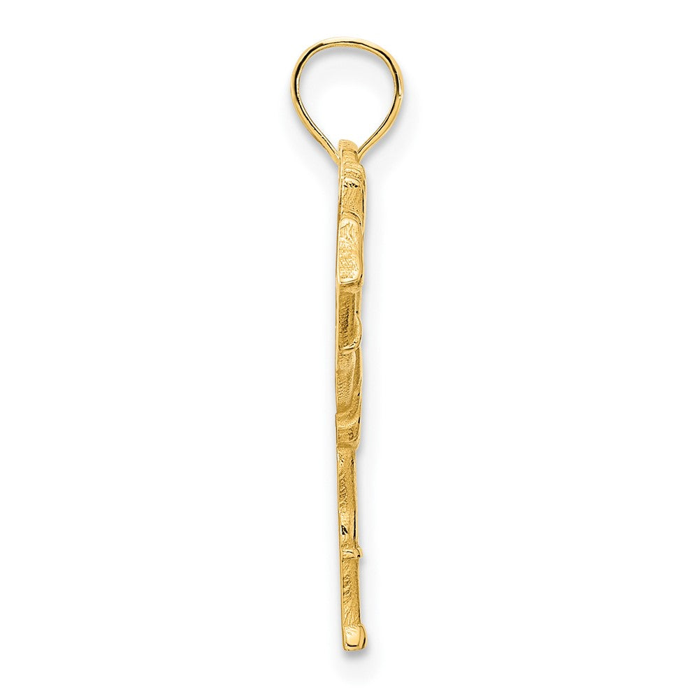 14K Gelbgold Cheerleader-Charm