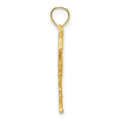 14K Gelbgold Cheerleader-Charm