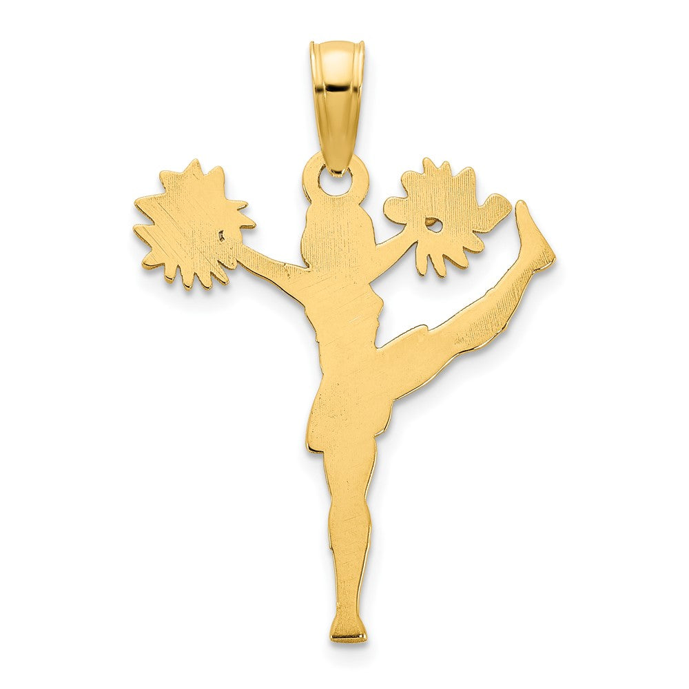 14K Gelbgold Cheerleader-Charm