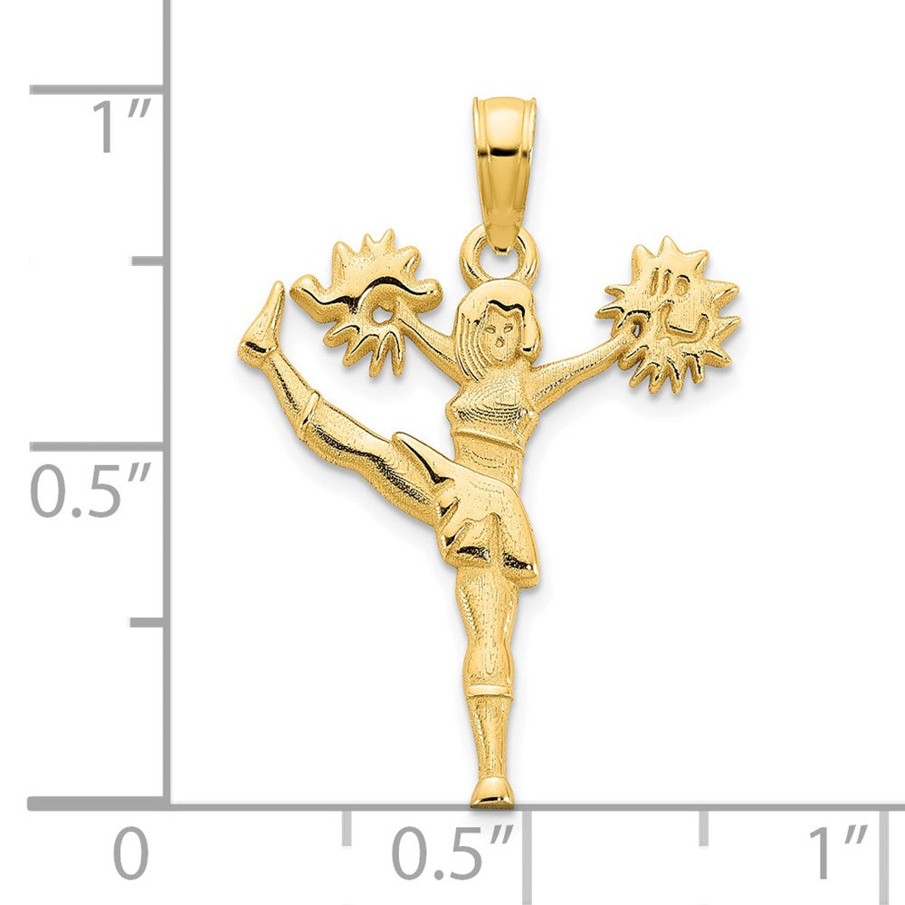 14K Gelbgold Cheerleader-Charm