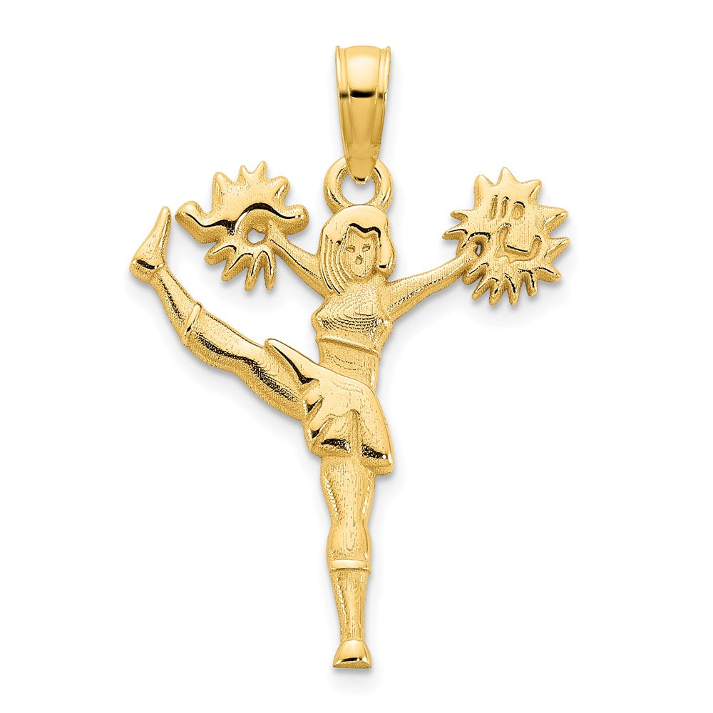 14K Gelbgold Cheerleader-Charm